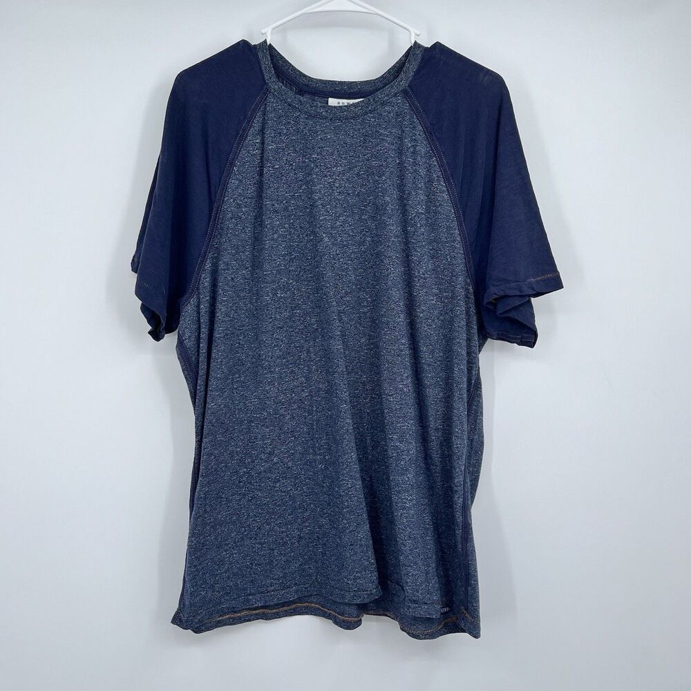 Mens ROWM Basic T Shirt Blue Size XL